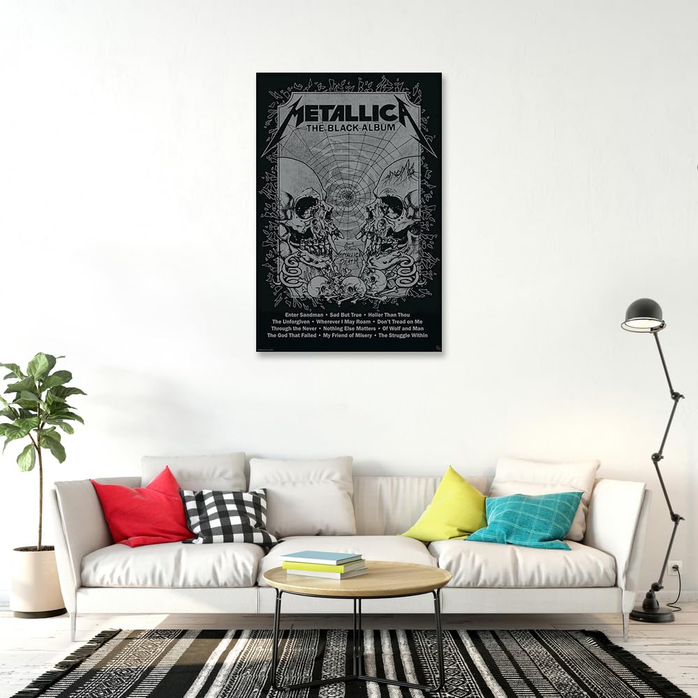 Amazon.com: Metallica - Music Poster (The Black Album - Album